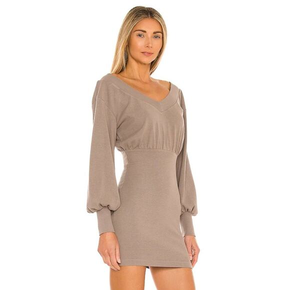 MAJORELLE Tasya Mini Dress Beige NWT Size Small - Picture 2 of 3
